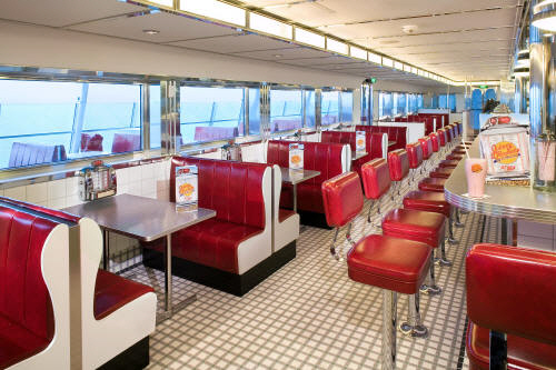 CRUCEROS FREEDOM OF THE SEAS CRUCEROS CARIBE CRUCEROS ROYAL CARIBBEAN CRUISES CARIBBEAN SEA PORT CANAVERAL CRUISES CRUCEROS CARIBE RESTAURANTES IMPRESIONANTES CRUCEROS GASTRONOMIA DE LUJO VACACIONES JOHNNY ROCKETS BURGUER ON BOARD